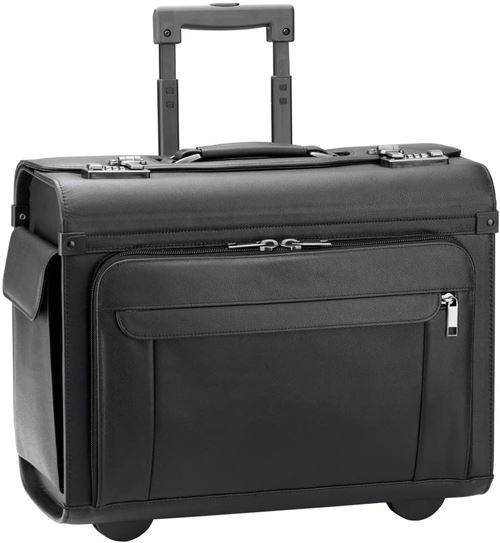 D&N Business Line Mallette Pilote, 46 cm, 37 liters, Noir (Schwarz)