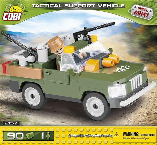 COBI Petite armée - Véhicule d'intervention rapide - 90 pièces, 1 figurine 2157
