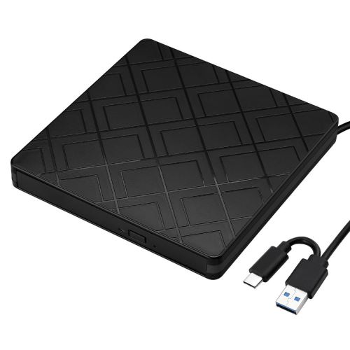 EFUTURE Lecteur de DVD externe pour ordinateur portable Port USB / TYPE-C