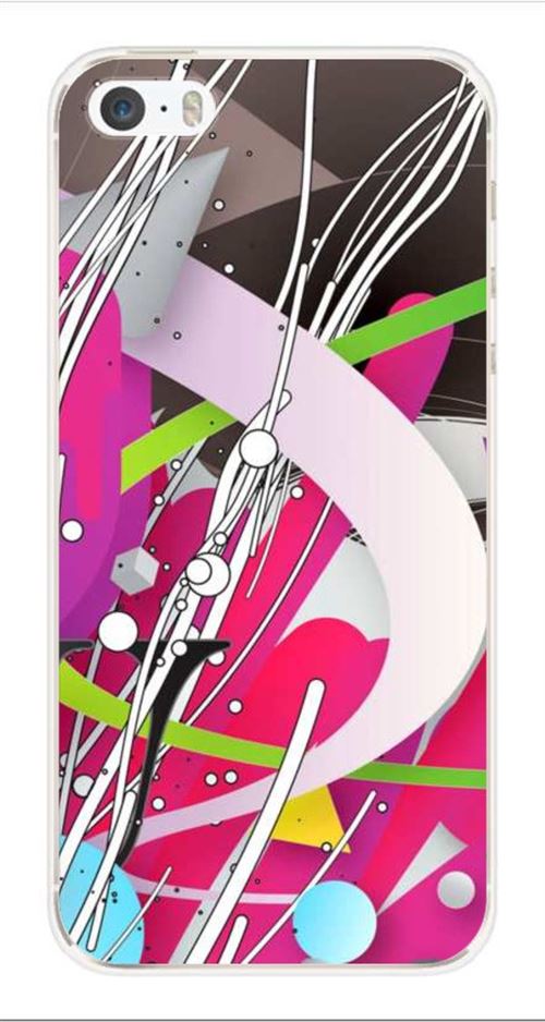 Coque en silicone imprimée compatible iPhone 5 iPhone 5S Future