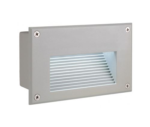 Brick downunder led, encastré, rectangulaire, gris argent, led 6500k