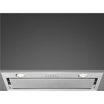 Smeg KSEG58PXE - Hotte - groupe filtrant - largeur : 54 cm - profondeur : 30 cm - extraction et recirculation (avec kit de recirculation supplémentaire) - acier inoxydable
