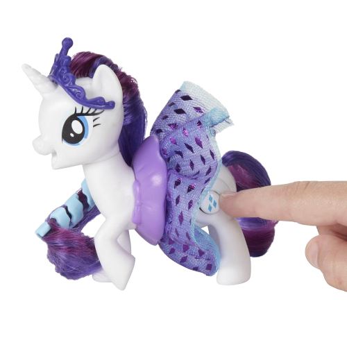 Figurine my little pony : jupe tournante et brillante : rarity hasbro