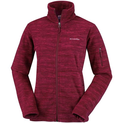 Veste polaire femme imprimée Fast Trek Rich Wine S