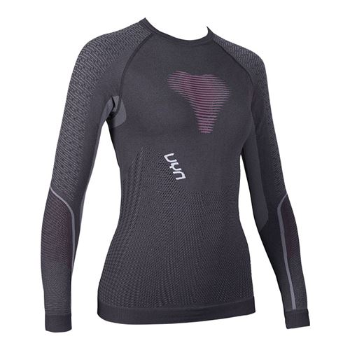 T-shirt Femme manches longues Visyon Charcoal/Raspb/White XS