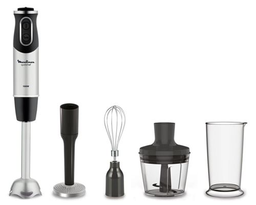 Moulinex Quickchef 4-in-1 Staafmixer 1000W Zwart/Grijs
