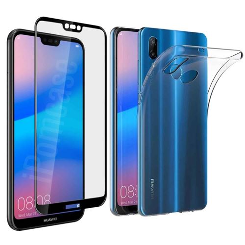 Coque pour Huawei P20 Lite ET Film 3D Protection Totale écran Vitre Verre Trempé P20 Lite