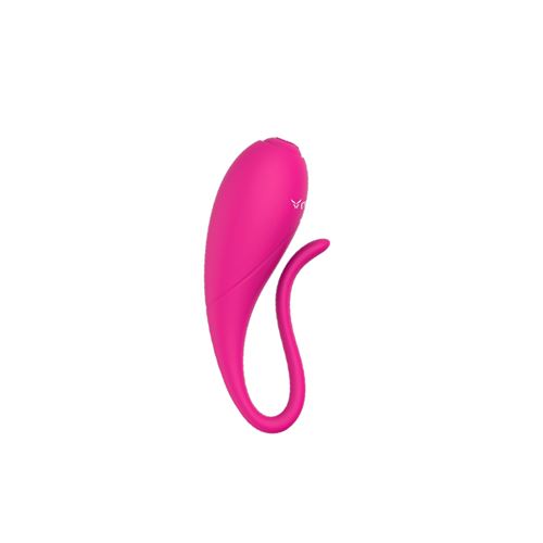 NALONE Coco - Vibromasseur en Forme d'Œuf Stimulateur de Clitoris & des Zones Erogènes, Sextoy Vibrant en Silicone Hypoallergénique, Rose