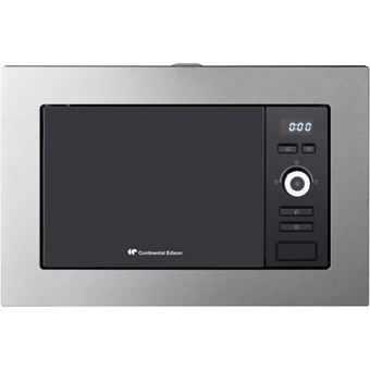 Continental Edison CEMO20IXEG - Four micro-ondes grill - encastrable - 20 litres - 800 Watt - noir/inox - 1