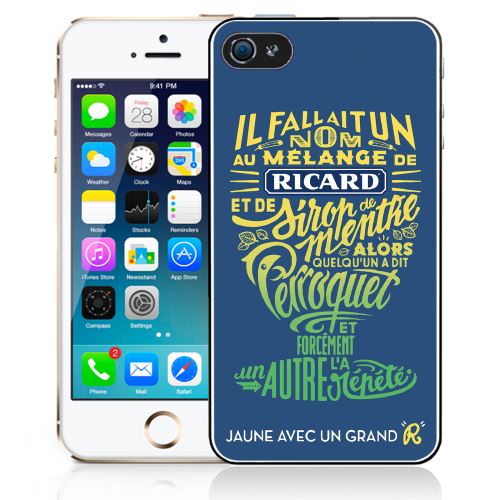 Coque pour iPhone 5C ricard perroquet