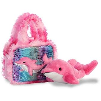 Aurora peluche Fancy Pal dauphin 20 5 cm rose Animal en peluche Achat prix fnac