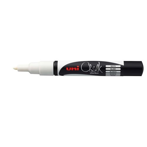 marqueur craie blanc pointe 0,9/1,3mm - PWE3MS BL
