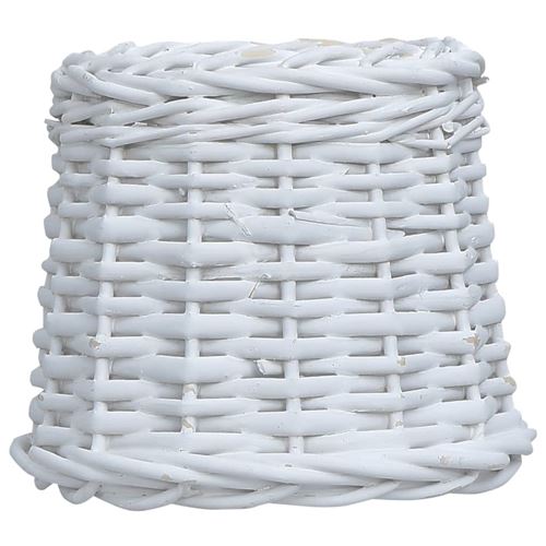 vidaXL Abat-jour Osier 25x17 cm Blanc