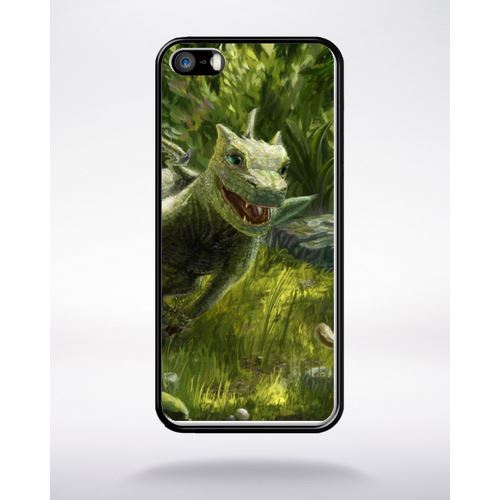 Coque Bébé Dragon Compatible Apple Iphone 5 Bord Noir Silicone