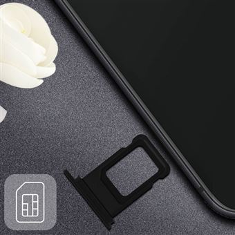 Tiroir Carte SIM Pour IPhone SE 2016 - Noir - Compatible Modèles A1723, A1662, A1724