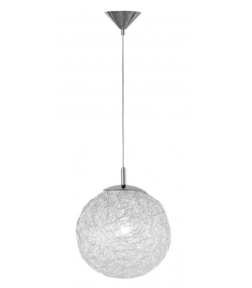 Suspension DAKOTA chrome 1 ampoule largeur 50 Cm