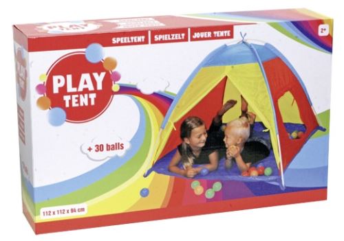 Play tent - 145989 - tente igloo avec 30 balles en plastique - dim. 112x112x94 cm