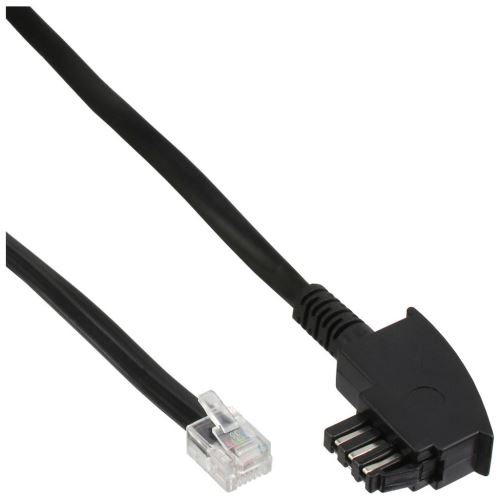 Câble TAE-N, InLine®, brochage complet, TAE-N à RJ12 (6P6C), 20 m