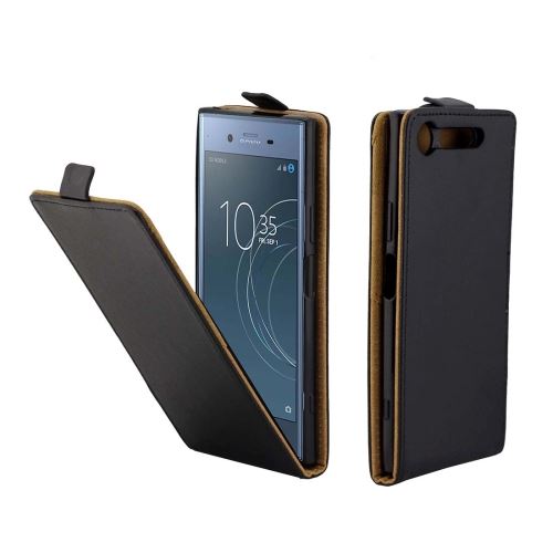 Sony Xperia XZ1 Housse Etui Cuir PU Business Style Noir ALS55062