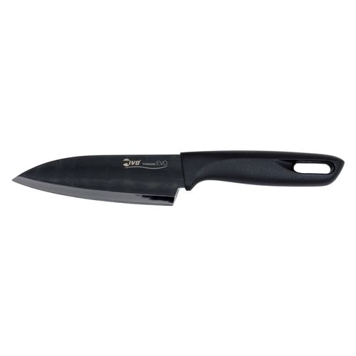 Couteau santoku lame 14cm en titanium - Table Passion - Noir - Acier