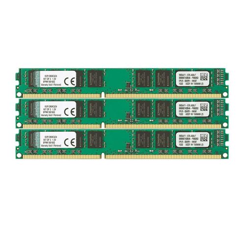 Kingston KVR13N9K3/24 RAM 24Go 1333MHz DDR3 Non-ECC CL9 DIMM Kit (3x8Go) 240-pin, 1.5V