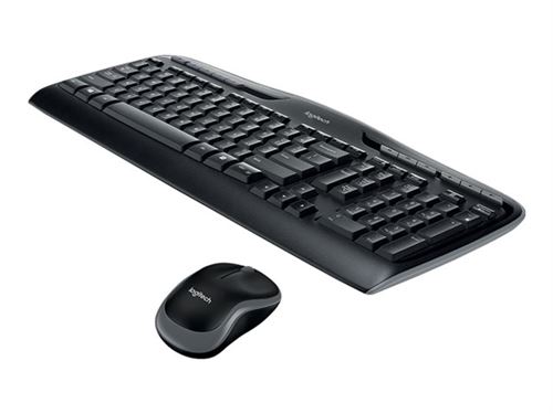 Logitech Wireless Combo MK330 - Ensemble clavier et souris - sans fil - 2.4 GHz - International US - noir