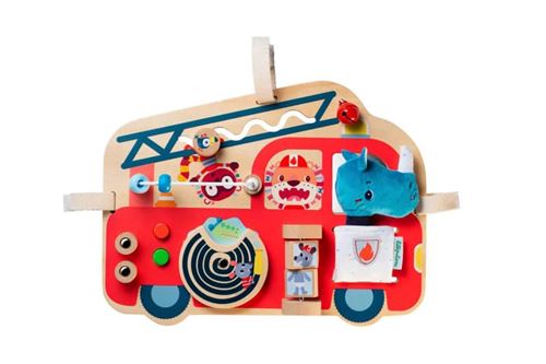 Panneau d'activités Lilliputiens Camion de pompiers