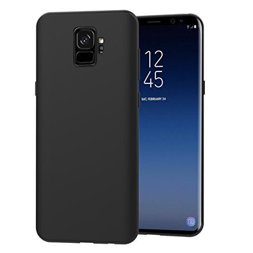 iVoler Coque Samsung Galaxy S9 [Ultra Noir Silicone en Gel TPU Souple ] Housse Etui Coque de Protection avec Absorption de Choc et Anti-Scratch pour Samsung Galaxy S9