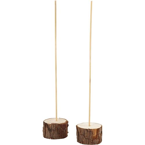 Creotime présentoir en bois 25 cm 2 pièces 2 pièces 2 pièces