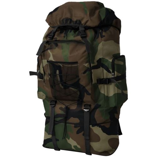 vidaXL Sac à dos en style d'armée Sac à dos pour camping voyage