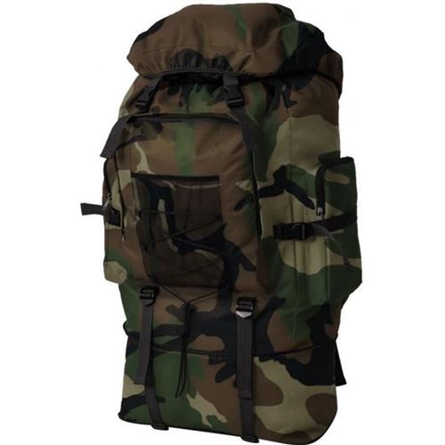 Sac &agrave; dos en style d'arm&eacute;e XXL 100 L Camouflage
