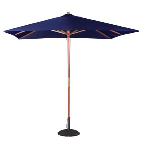 Parasol professionnel de terrasse carré de 2,5 m bleu marine Bolero