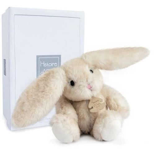 Histoire d'Ours Fluffy Peluche Lapin Écru 27 cm
