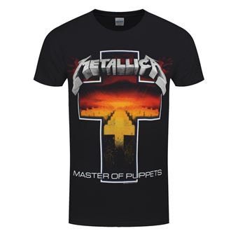 Metallica T-Shirt Master Of Puppets Cross Homme Noir