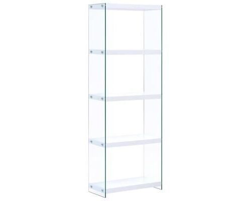vidaXL Boekenkast met 5 schappen 60x29x167 cm MDF wit