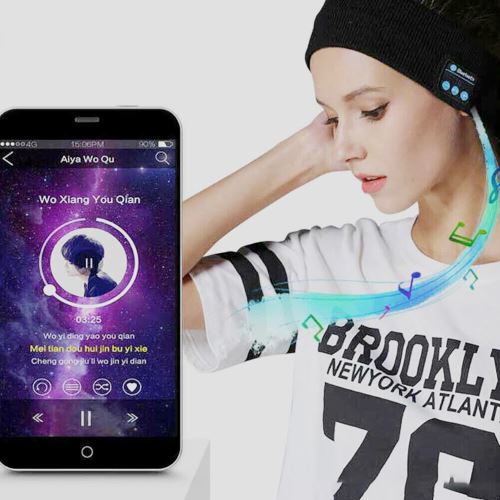 10€ sur Bandeau Tricoté Écouteurs Sans Fil Bluetooth Mains Libres Pour  Courir Dormir - Noir - Ecouteurs - Achat & prix