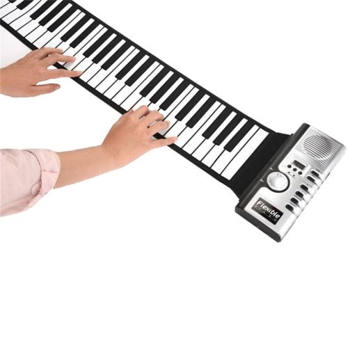 Acheter Clavier de Piano enroulable à 61 touches, Piano électronique  Portable en Silicone souple avec haut-parleur LCD intégré