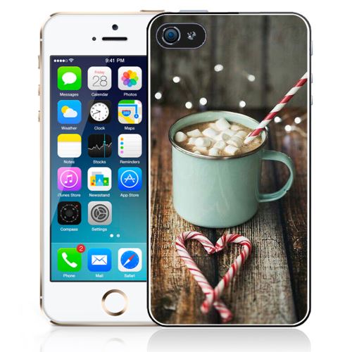 Coque pour iPhone 4/4S chocolat chaud marshmallow