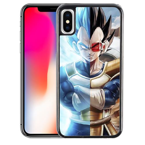 Coque pour iPhone XS dragon ball vegeta super saiyan