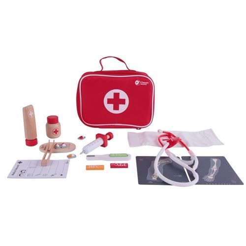 Mallette de Docteur avec ses accessoires en bois