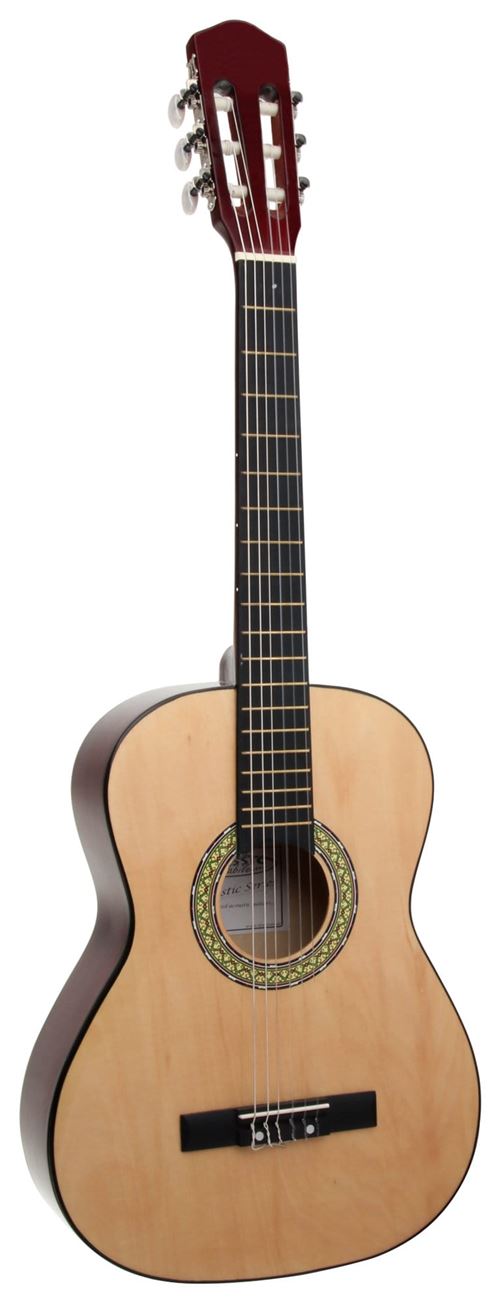 Kit Guitare Acoustique Johnny Brook JB300 Couleur Naturel avec sacoche, la  sangle, le médiator et les cordes JB300
