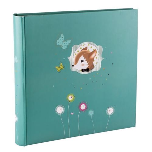 Album photo traditionnel Foxy bleu 240 photos 10x15, 60 pages, 300 x 300 x 45 mm - fabriqué en France