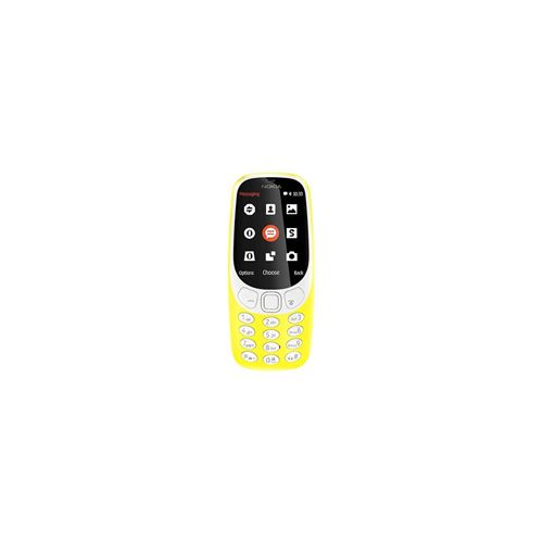 Nokia 3310 3G - 3G téléphone de service - double SIM / Mémoire interne 128 Mo - microSD slot - 320 x 240 pixels - rear camera 2 MP - jaune