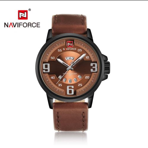 Quartz Brun+Gris NF9086 Montre Homme