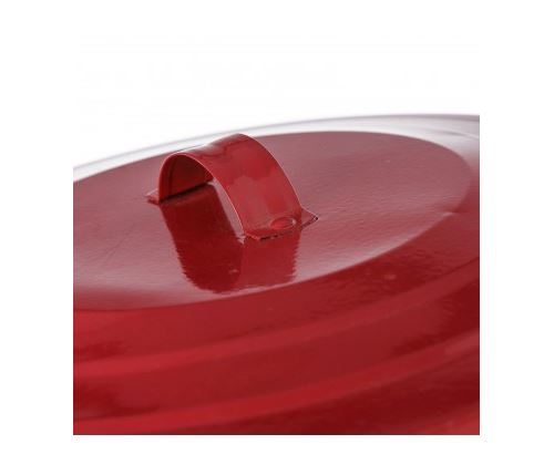 Poubelle De Cuisine Retro En Metal Rouge 20l Achat Prix Fnac