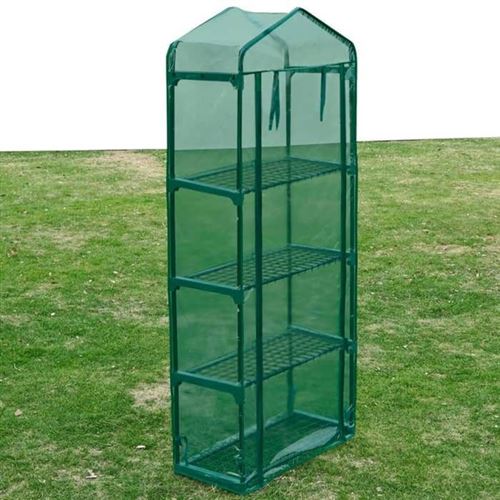 Vidaxl Vert Serre Avec 4 Étagères - Image 3