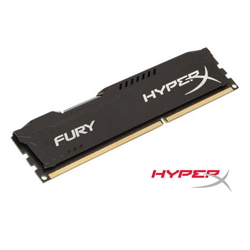 Mémoire RAM HyperX FURY 4GB DDR3 1866MHz PC3 14900U CL10 240pin DIMM Bureau HX318C10FB / 4 Noir