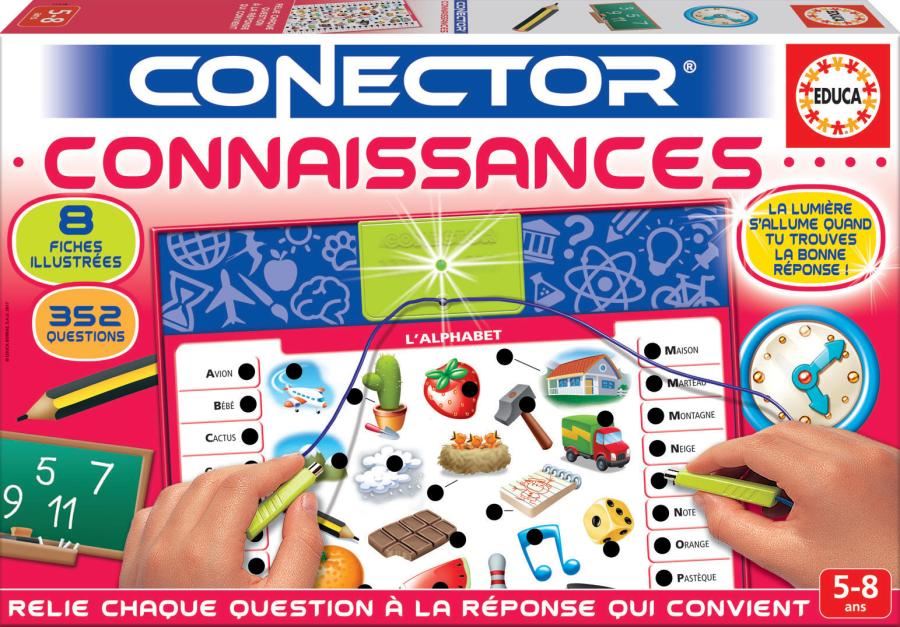 Jeu De Société - EDUCA - CONECTOR : Connaissances - 352 Questions Pour Enfants A Partir De 4 Ans Mixte Aaard76965 Jeu De Société - EDUCA - CONECTOR : Connaissances - 352 Questions Pour Enfants A Partir De 4 Ans Mixte Aaard76965