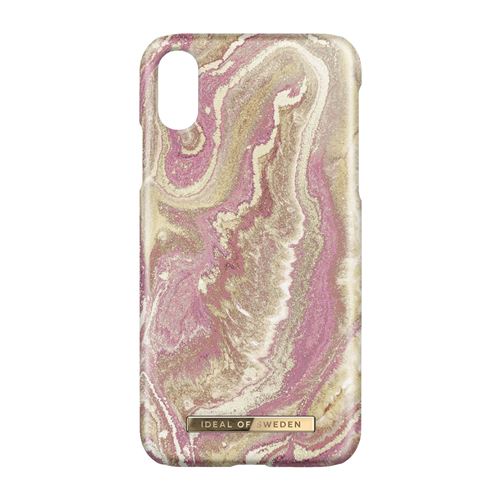 IDEAL OF SWEDEN Fashion Case S/S19 - Achterzijde behuizing voor mobiele telefoon - plastic - gouden blos marmer - voor Apple iPhone XR