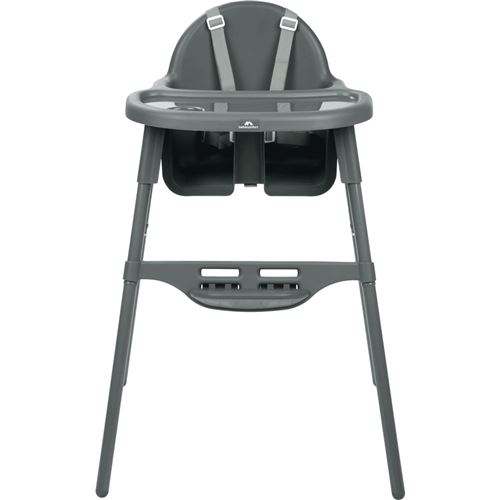 Chaise Haute Meely Utilisable de 6 mois &agrave; 3 ans poids max 15 kg Gris